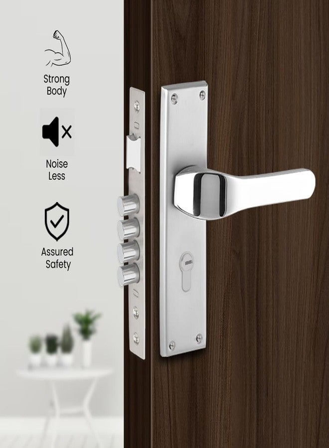 Link Renee Mortise Door Lock for Main & Internal Door in Home/Office/Hotel | 10 Inches Heavy Duty Handle Set with Out Side Key Access, 3 Keys Inside Knob | SS Finish | 2 Years Warranty - Image 3